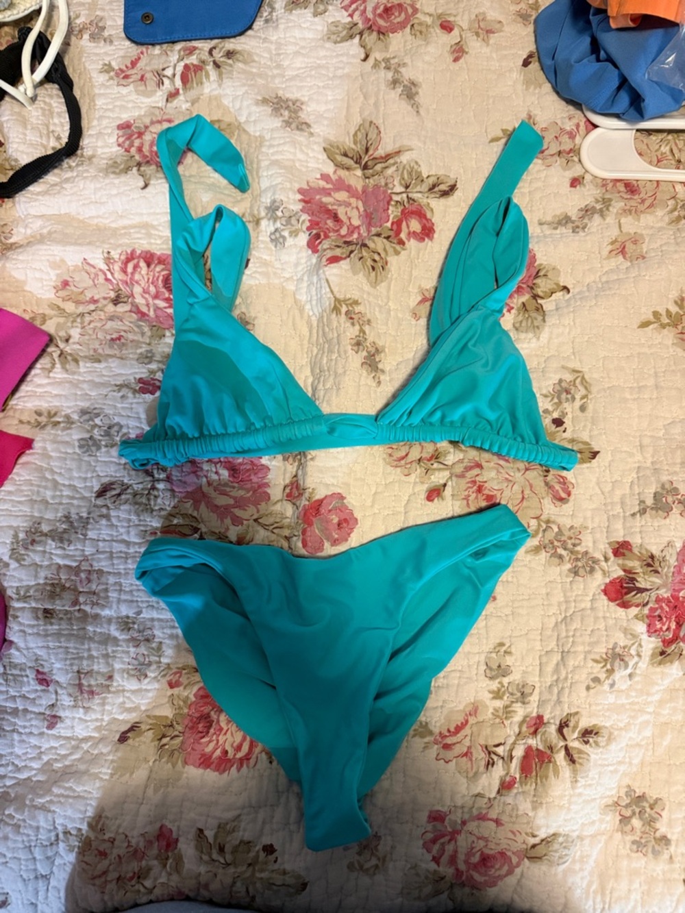 Turquoise Women's Bikini Set - Sleek Two-Piece Swim